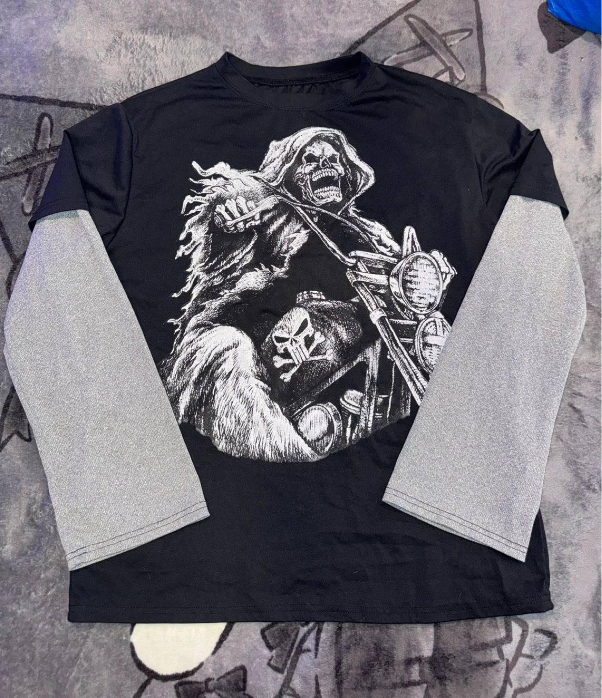 Gothic Reaper Motorcycle Shirt