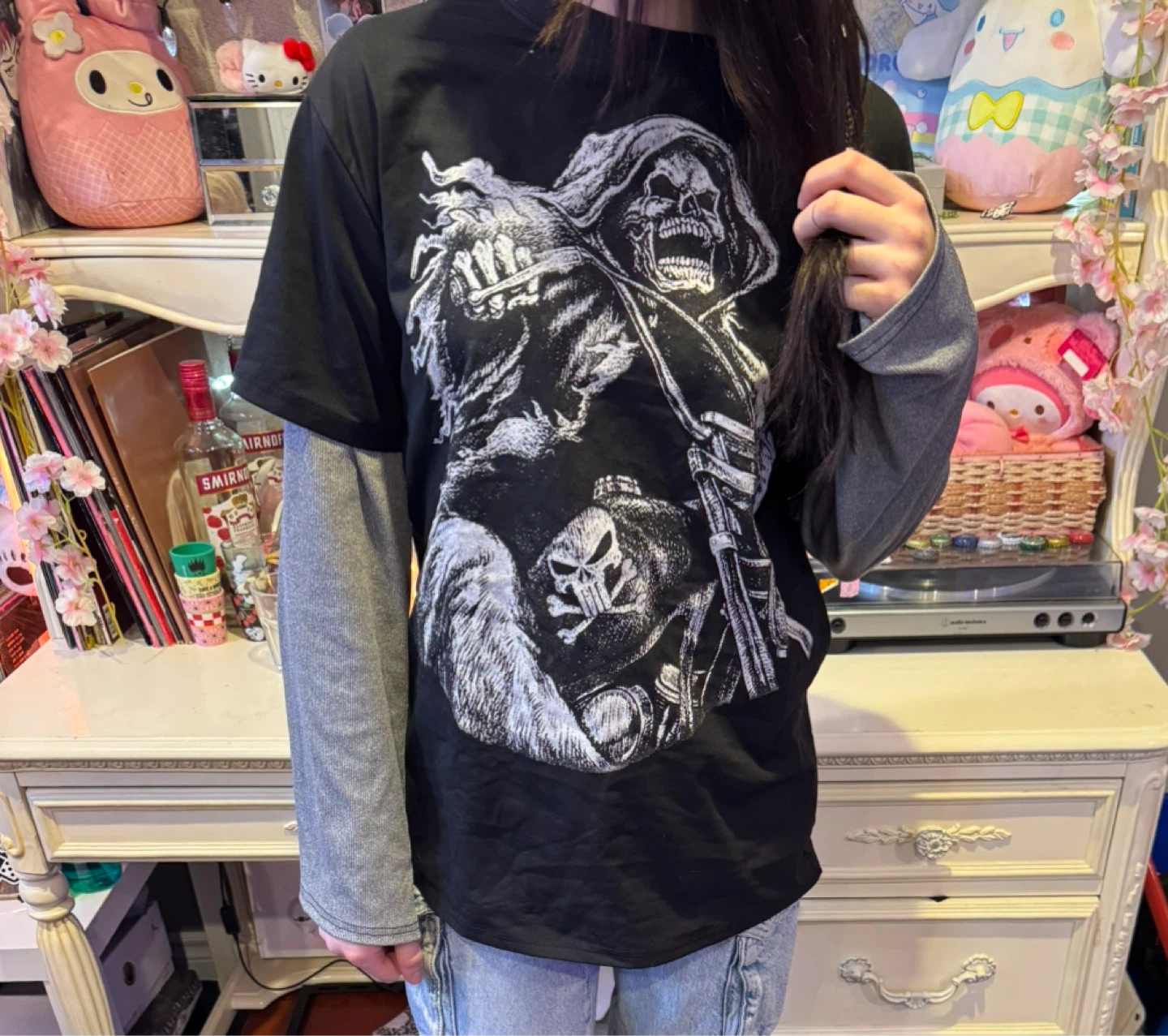 Gothic Reaper Motorcycle Shirt - photo 3