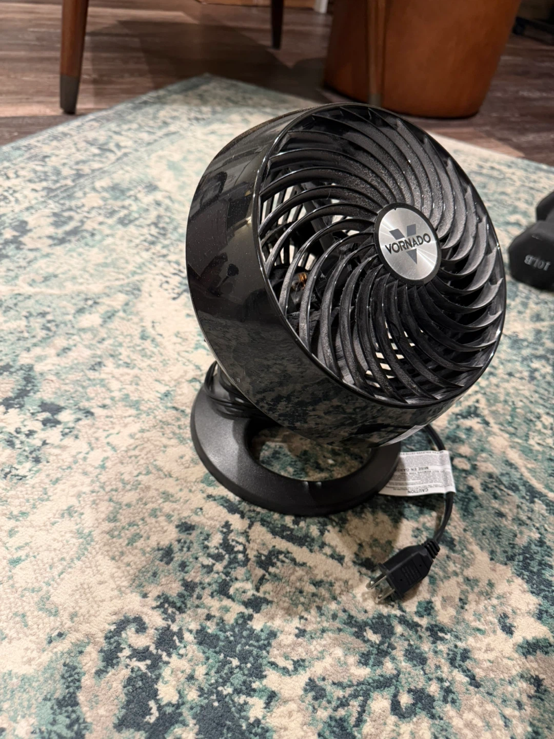 Vornado Black Vortex Personal Air Circulator Fan