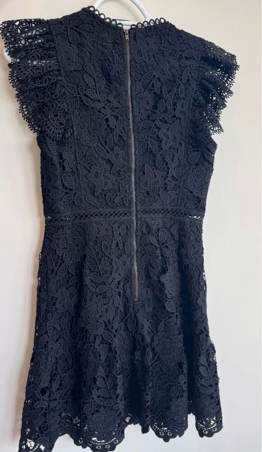 Adelyn Rae Black Lace Dress