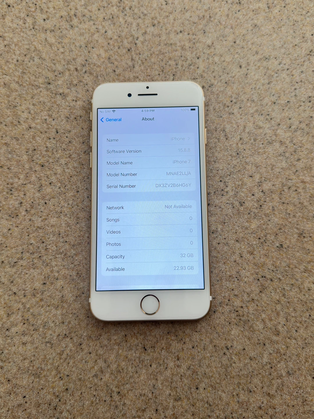 Apple iPhone 7 Gold 32GB unlocked - photo 5