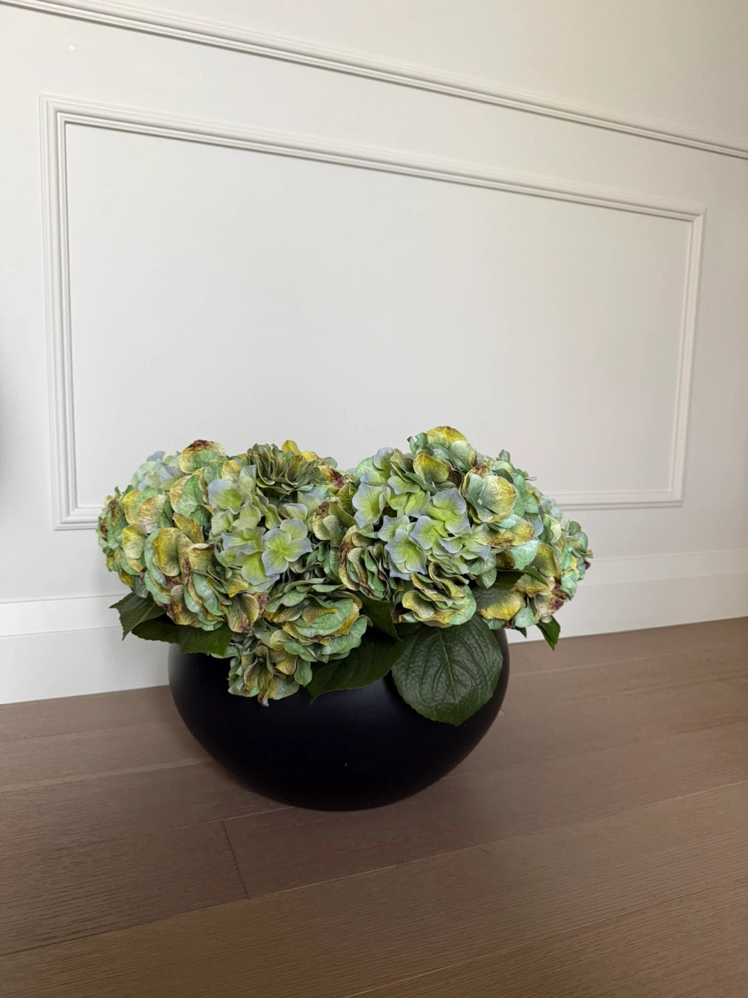 HYDRANGEA ( faux ) Arrangement with Pot