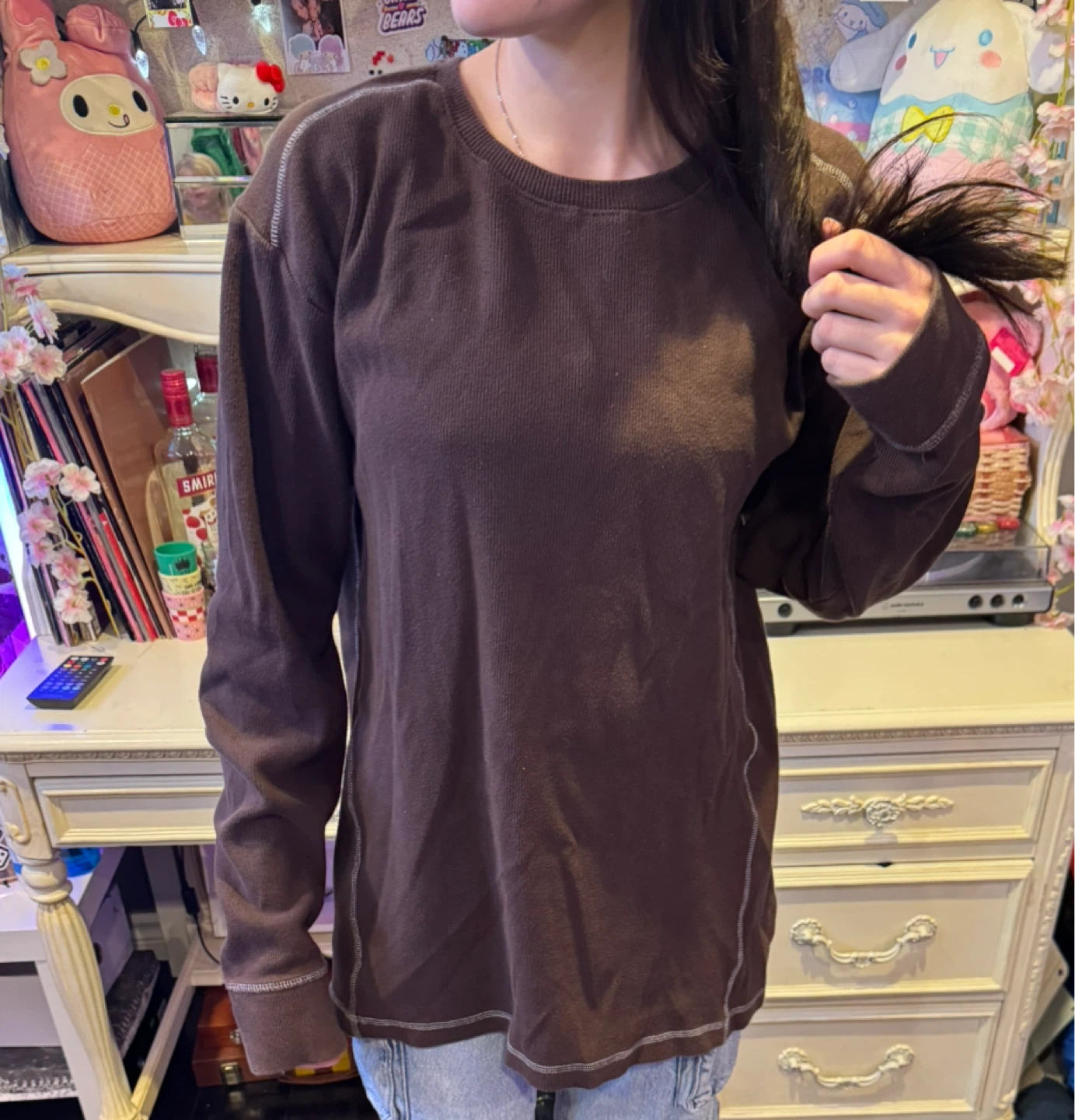 Brown Long Sleeve Sweatshirt