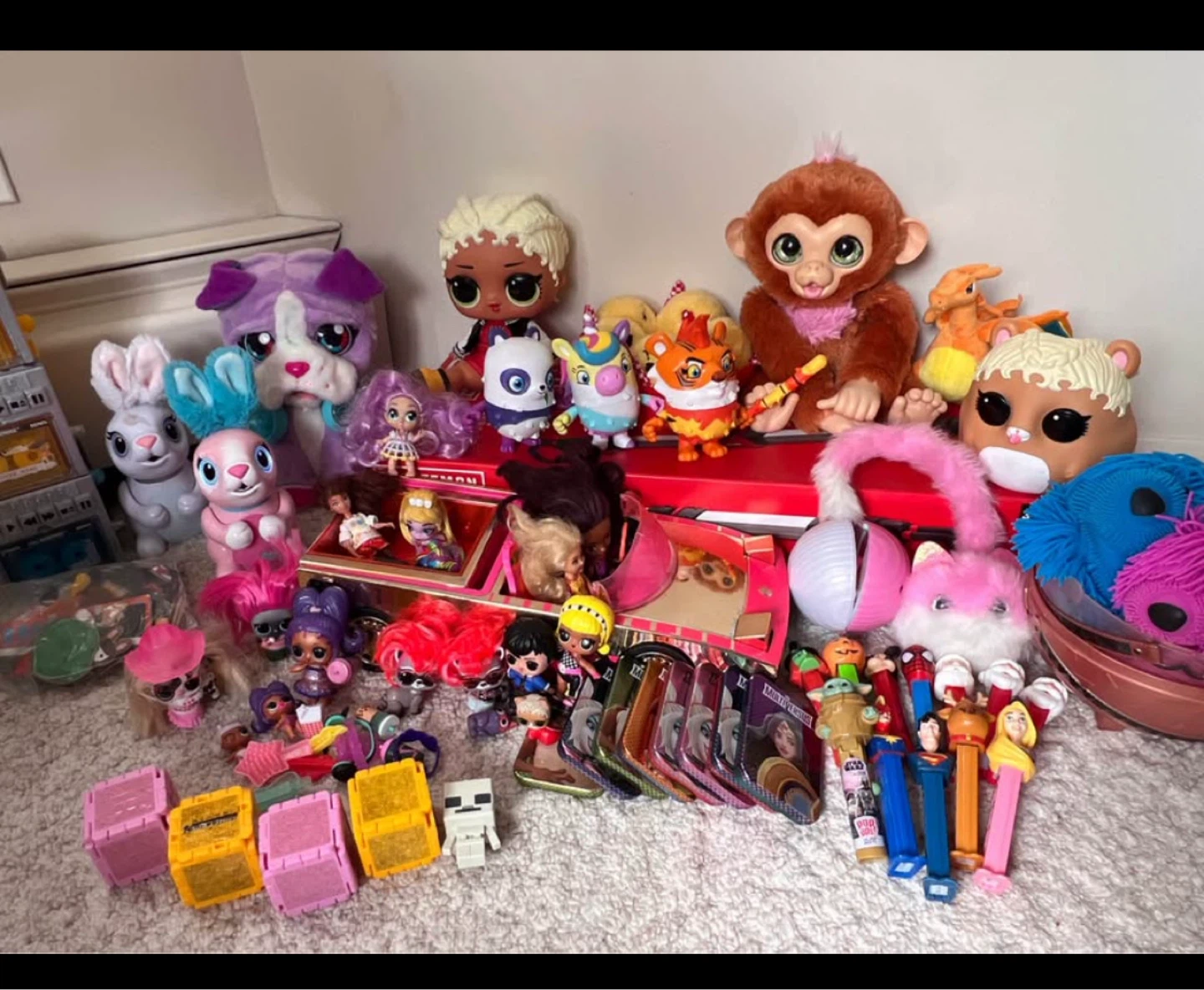 Assorted LOL Surprise dolls and toys