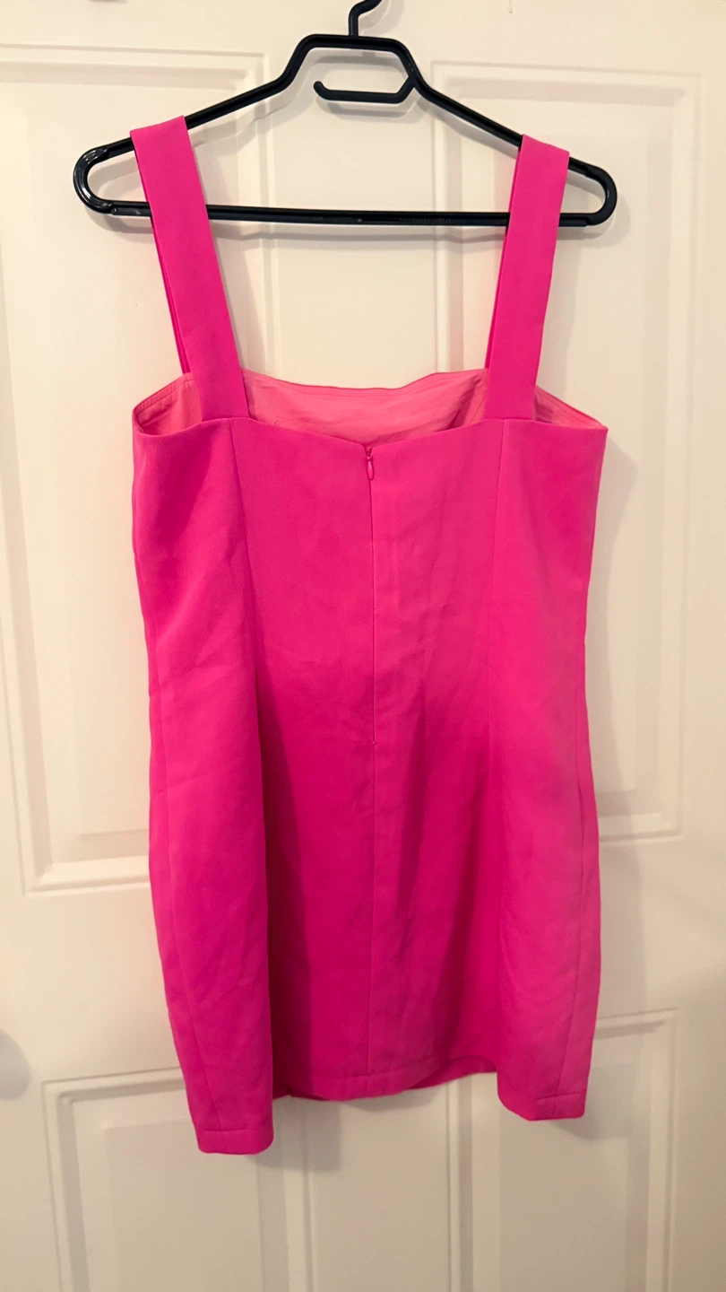 Pink Square Neck Mini Dress size M - photo 2