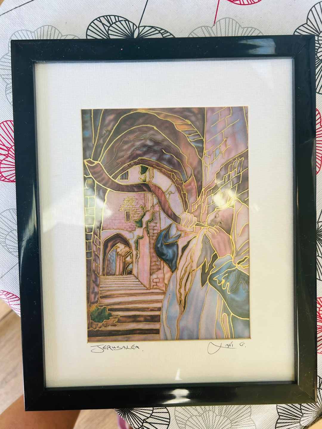 Lavi Group Jerusalem Silk Painting