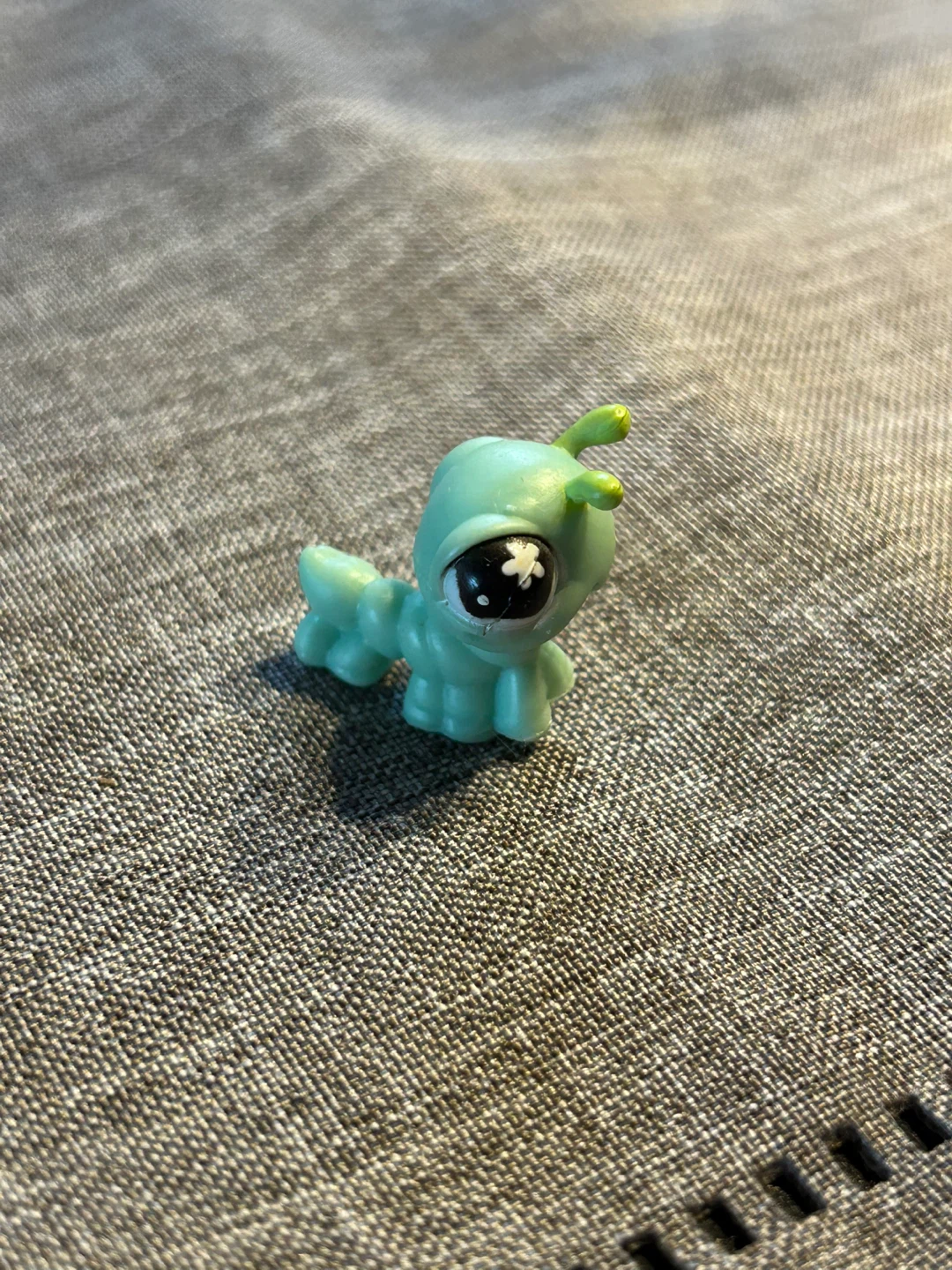 Light Teal Alien Caterpillar Toy Figure - photo 2