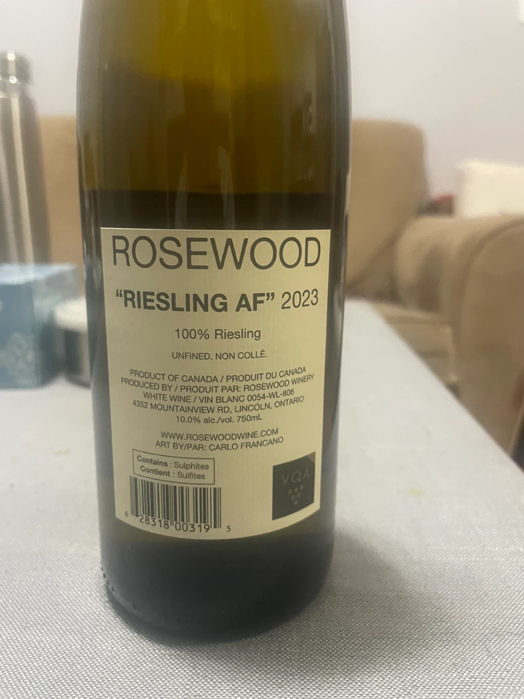 Rosewood Riesling AF White Wine 2023