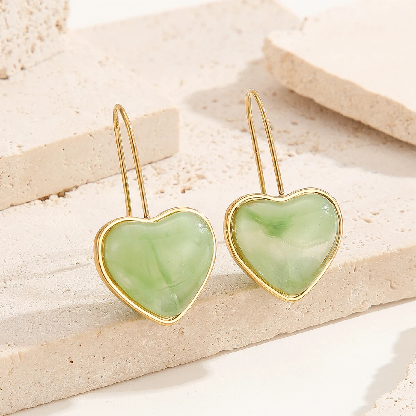Tropical Heart Drop Earrings - photo 3