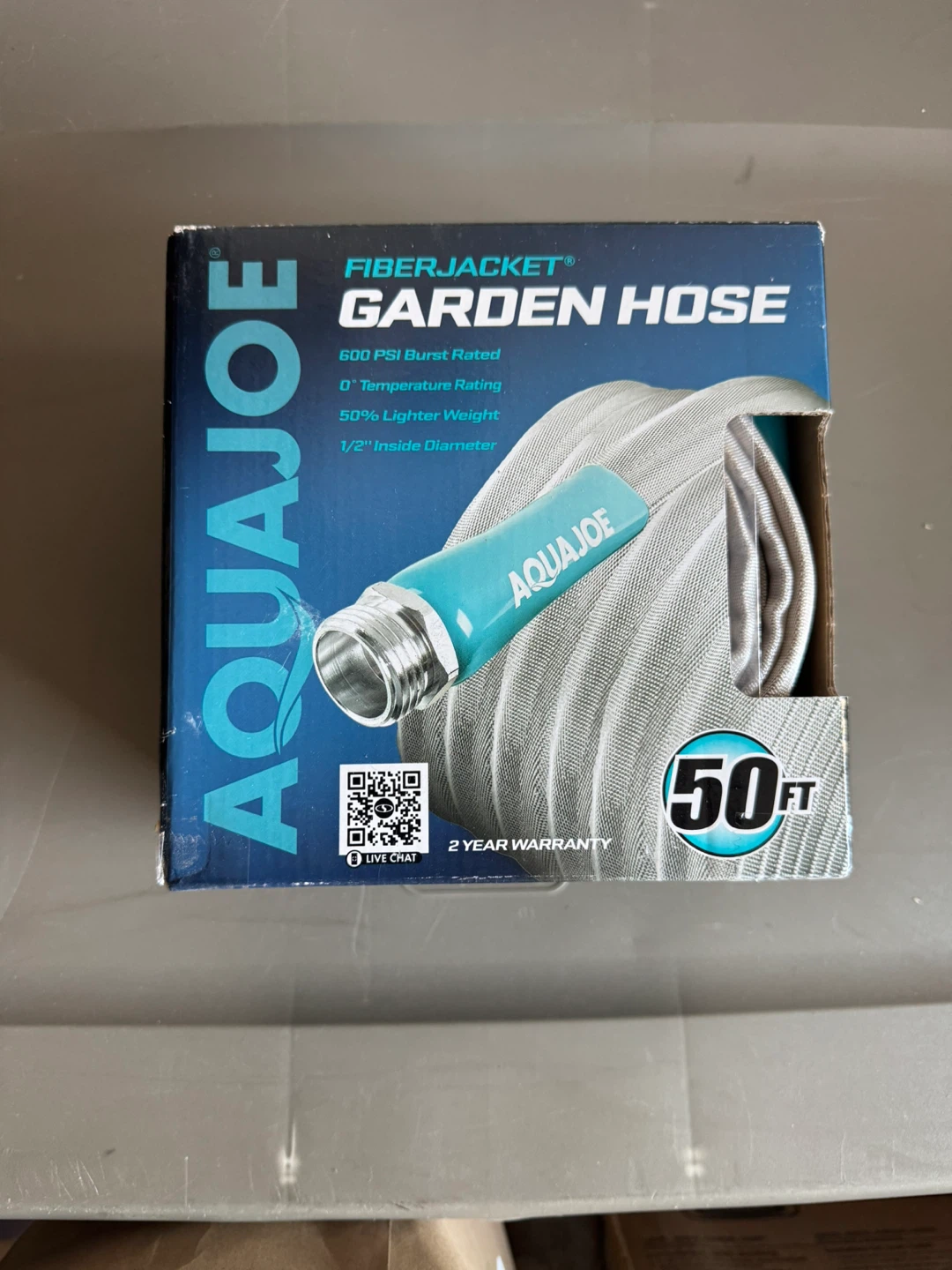 Aqua Joe FiberJacket Garden Hose - 50ft