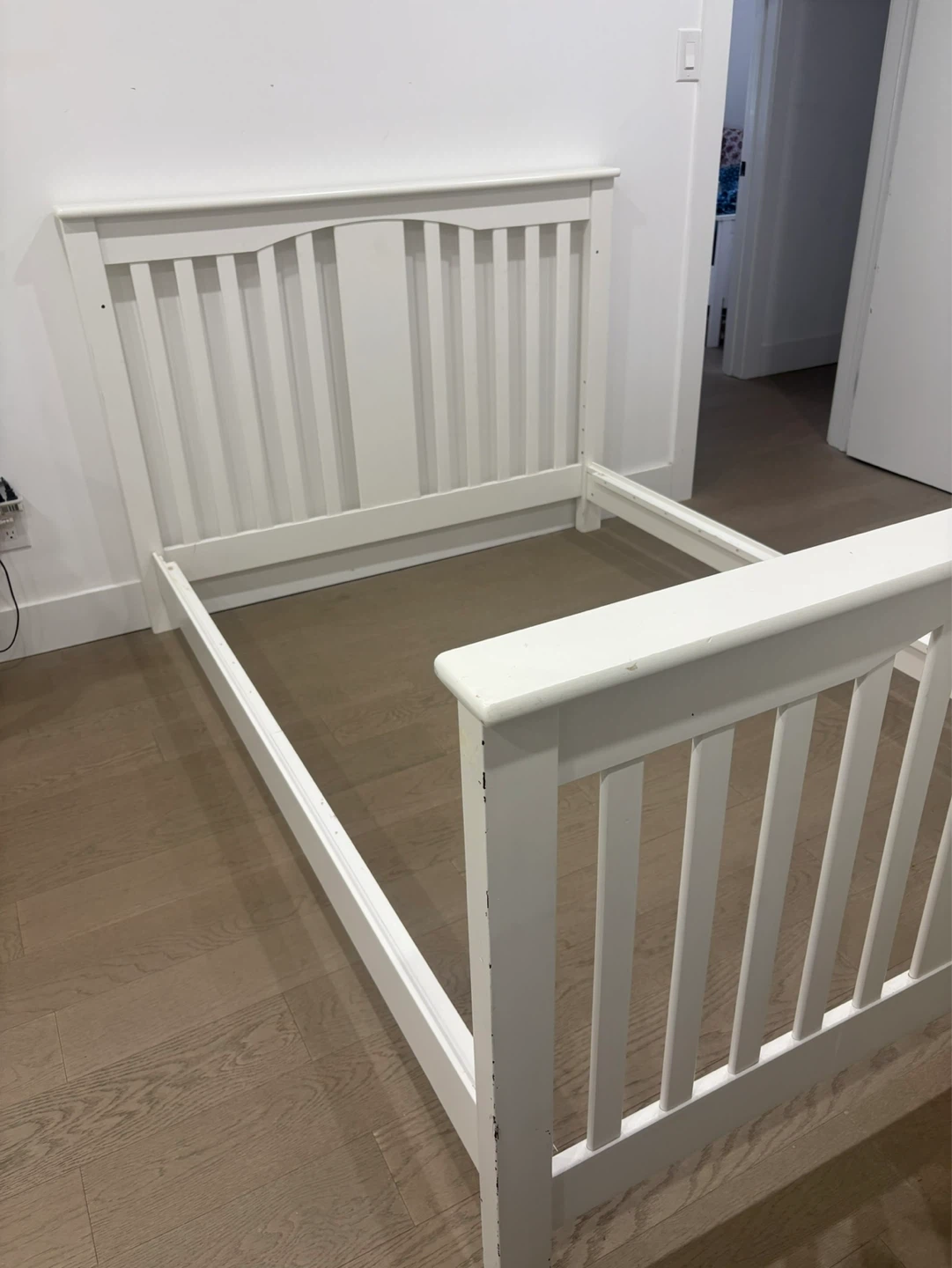 White Toddler Bed Frame