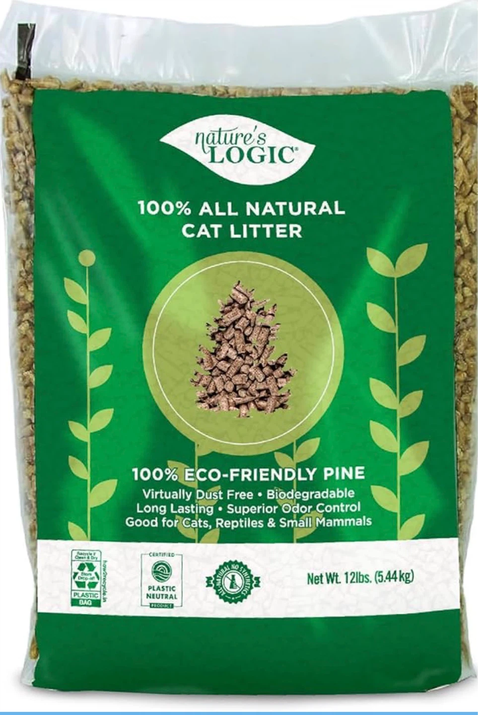 Nature's Logic 100% All Natural Cat Litter - 12 lbs