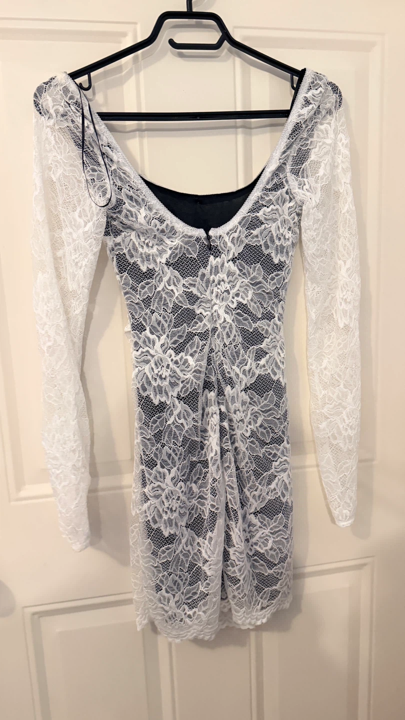 Brand new ZARA White Lace Mini Dress. Size XS - photo 2