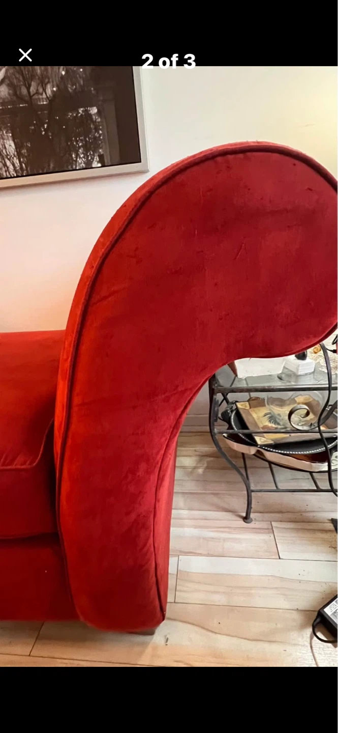Red Chaise Lounge - photo 2