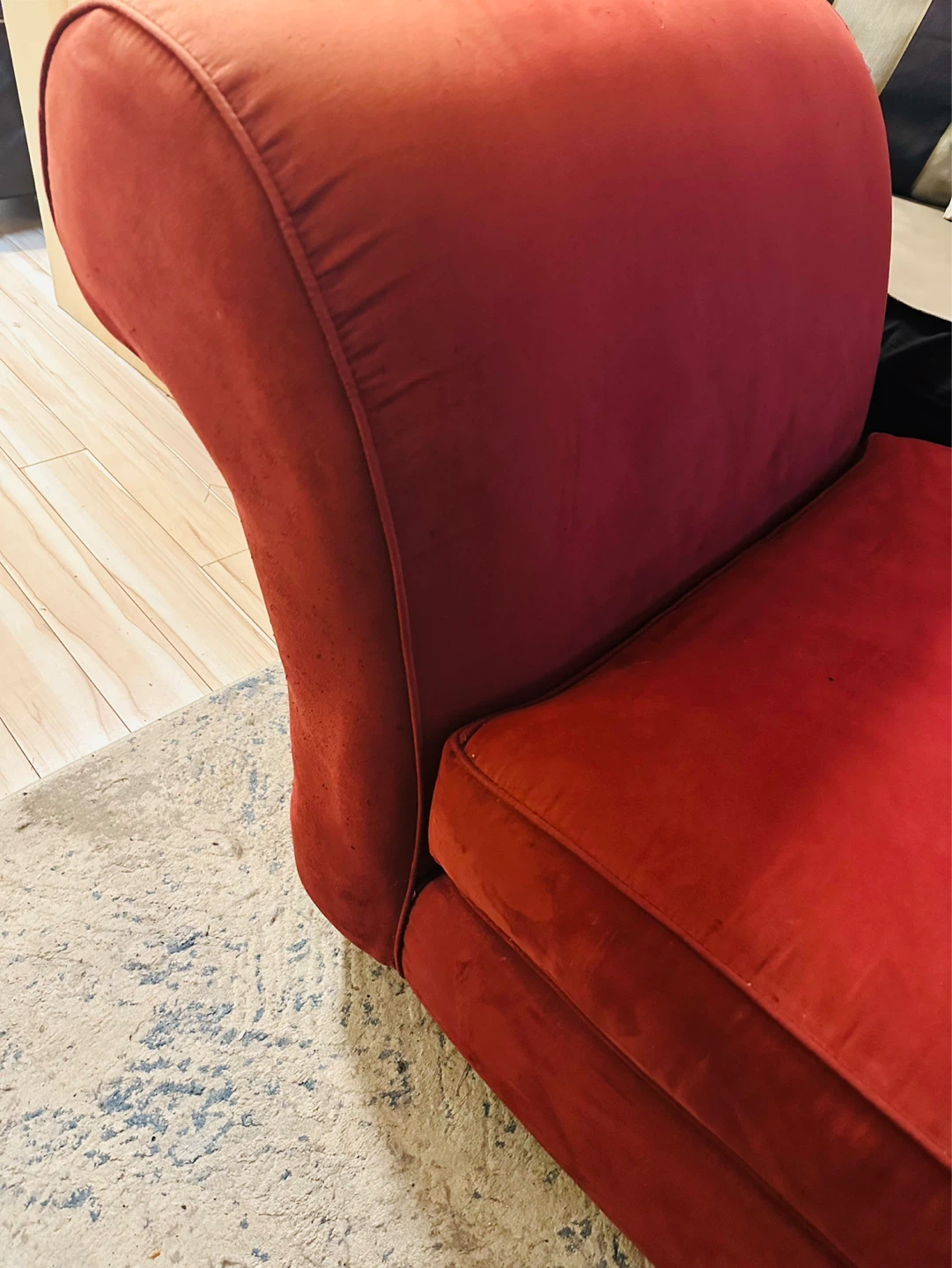 Red Chaise Lounge