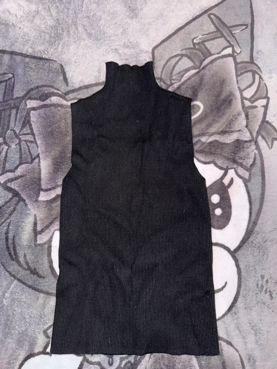 Black sleeveless turtleneck top - photo 2