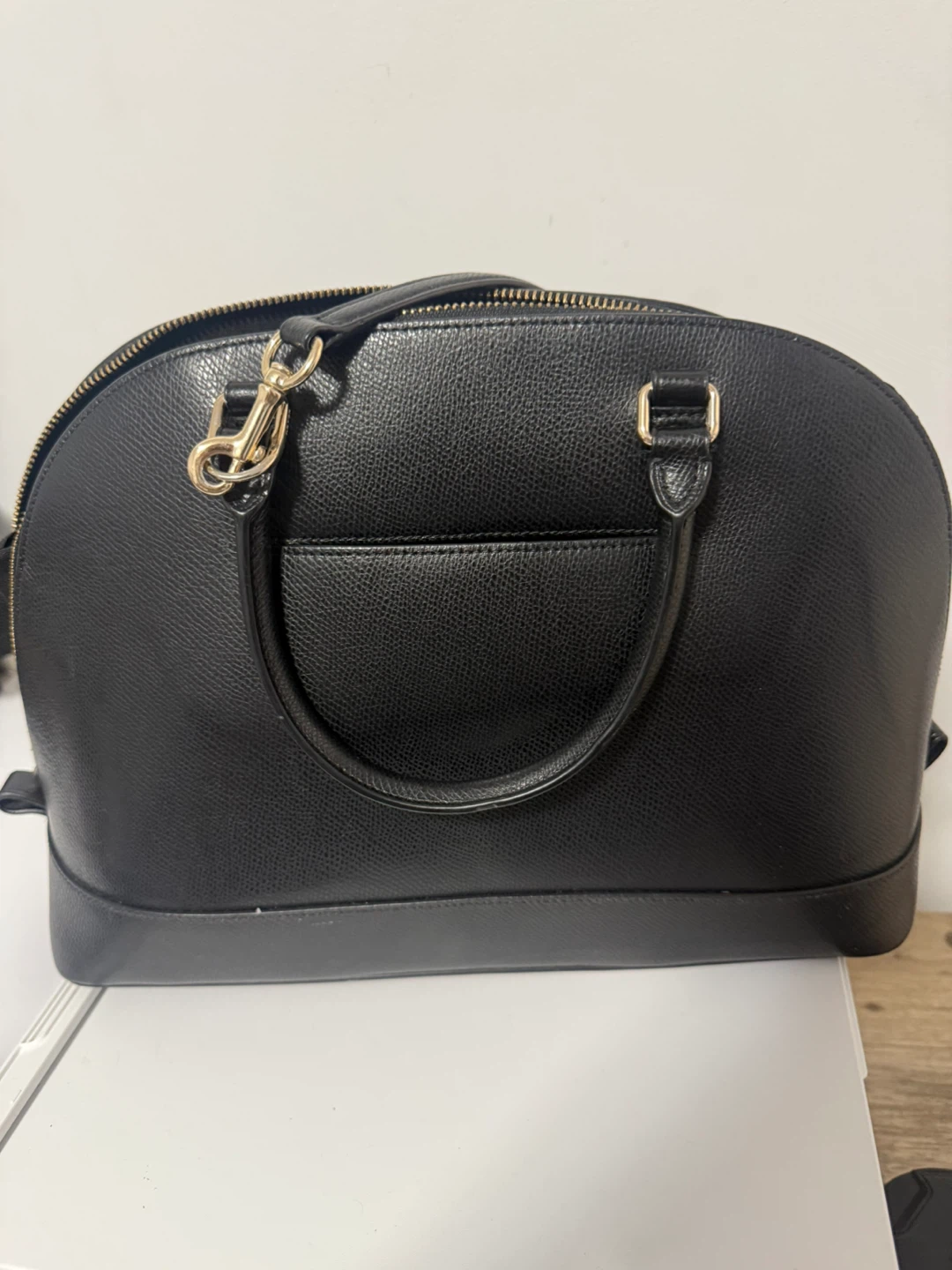COACH Black Leather Dome Satchel Bag - photo 3