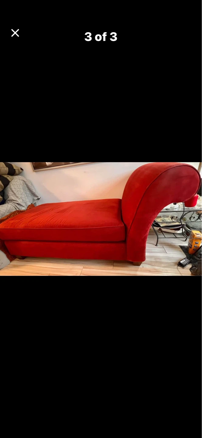 Red Chaise Lounge - photo 4