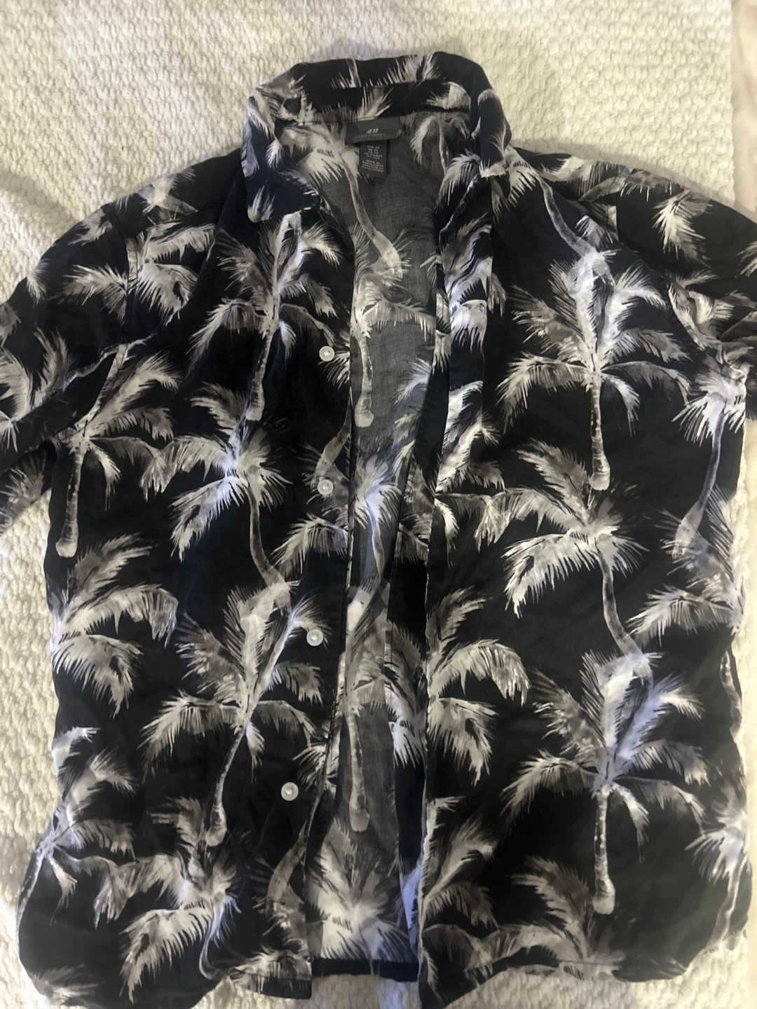 H&M Palm Tree Button-Up Shirt