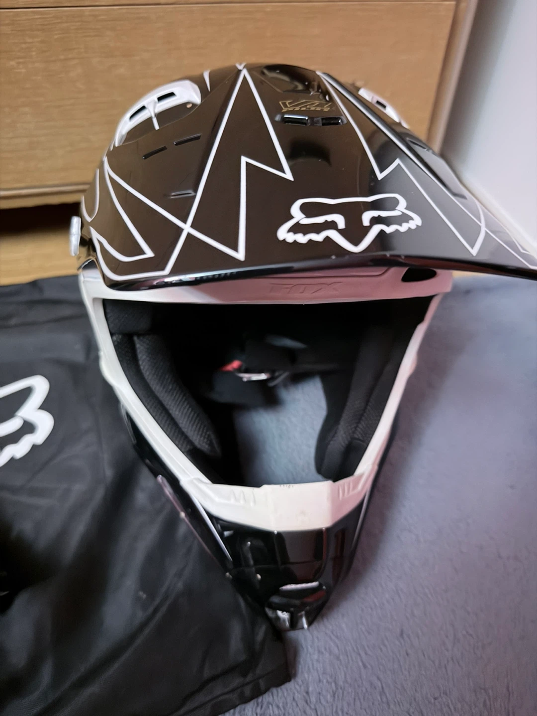 Fox Racing Motocross Helmet, Goggles, and Gloves Set - photo 2