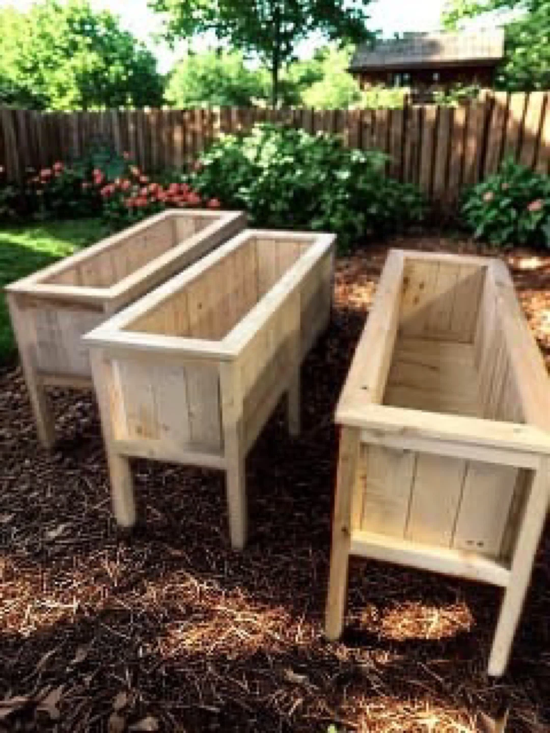Wooden Raised Garden Planter Box