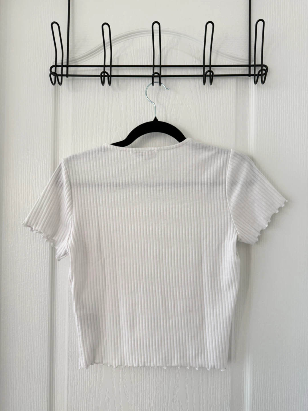 White Ribbed Top - photo 2