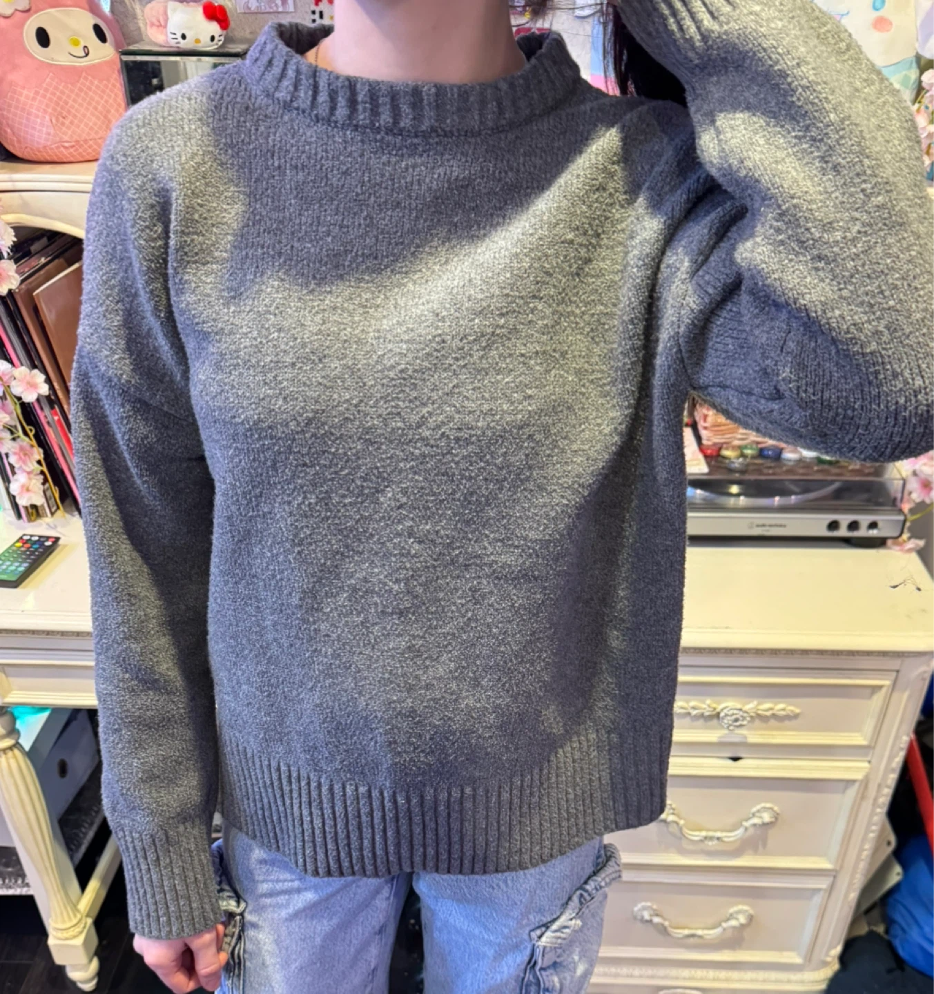 Grey Crew Neck Sweater - photo 3