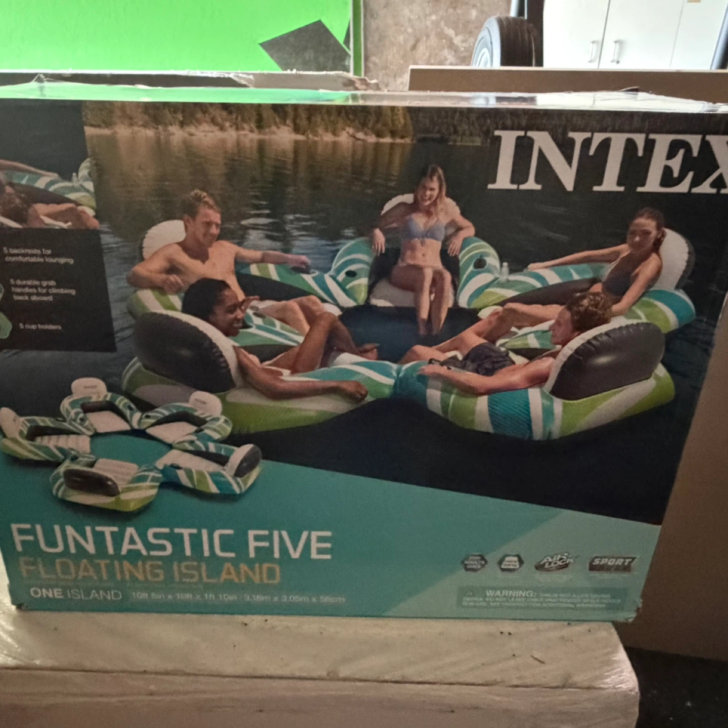 Intex FuntaStic Five Floating Island Lounge 10ft