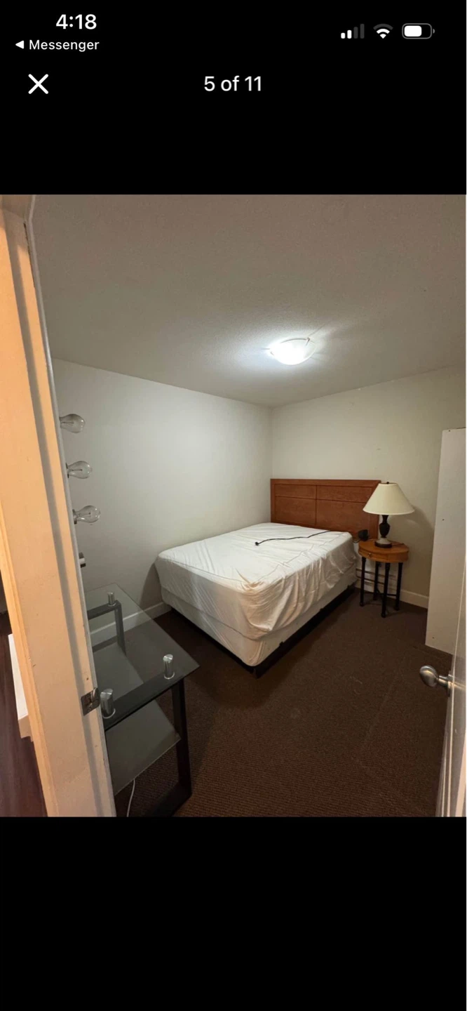 private bedroom with shared bathroom available for rent