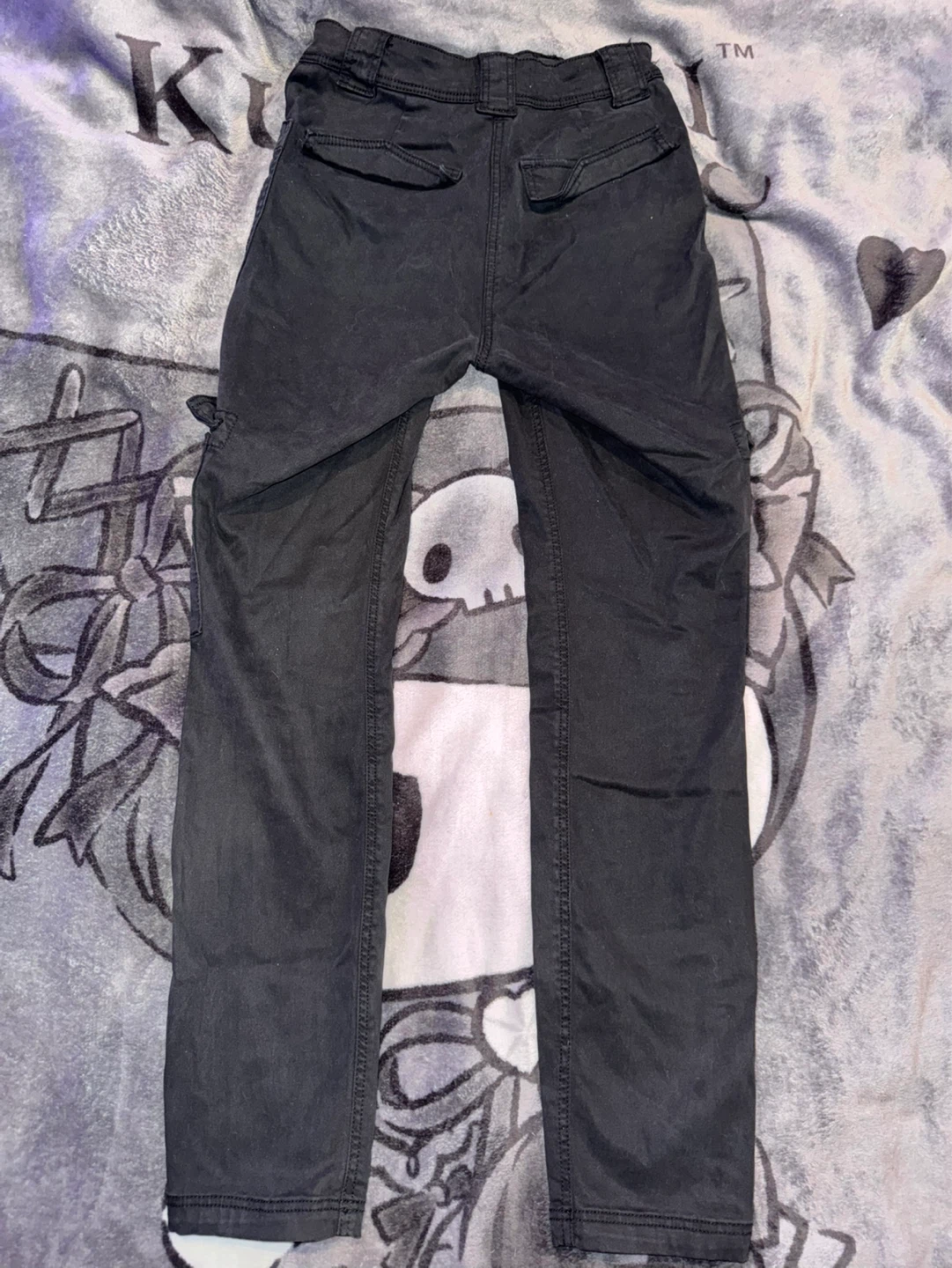 Black Tight Cargo Pants - photo 2