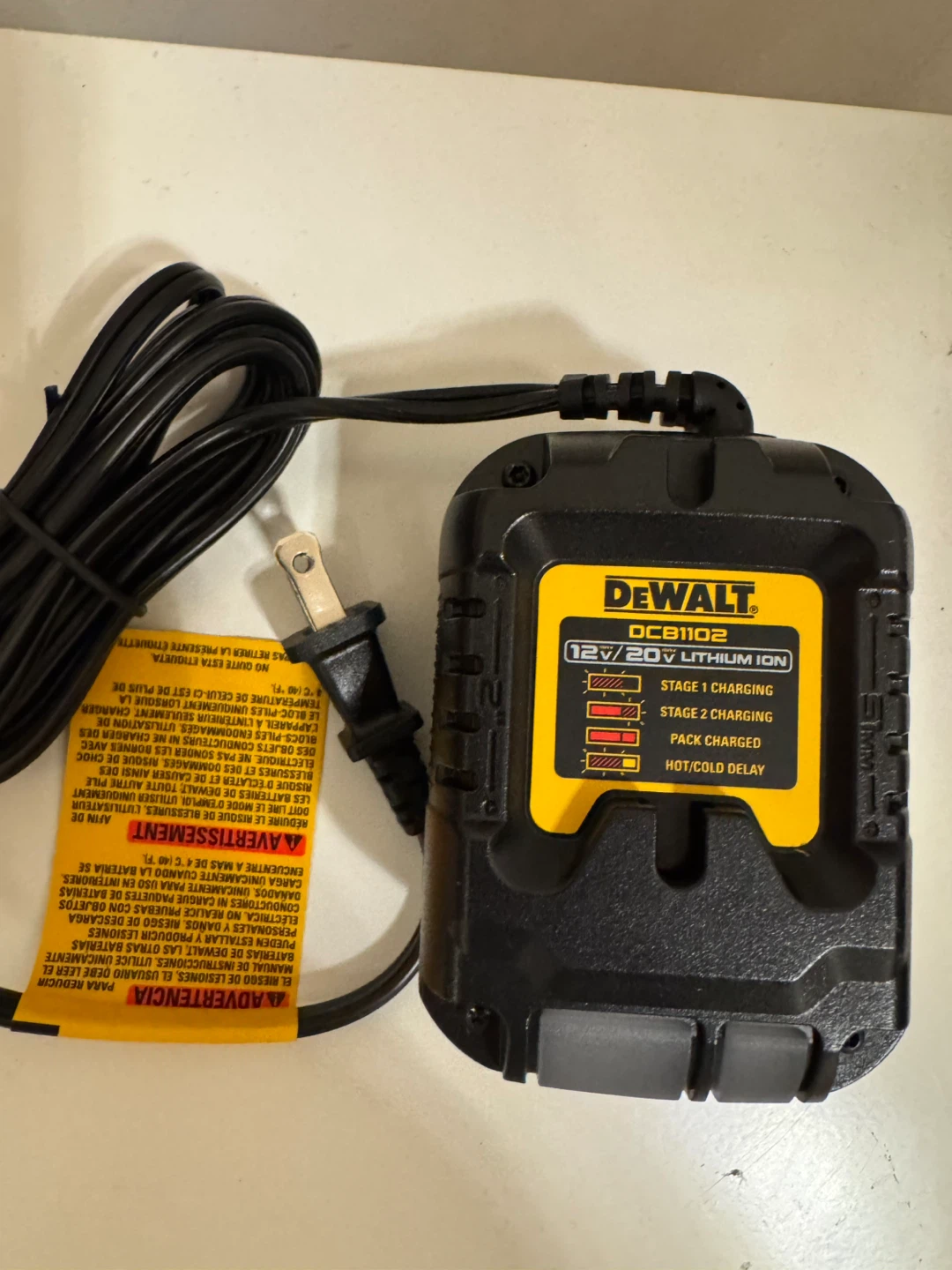 Brand New DEWALT 12V/20V MAX 2 Amp Charger DCB1102