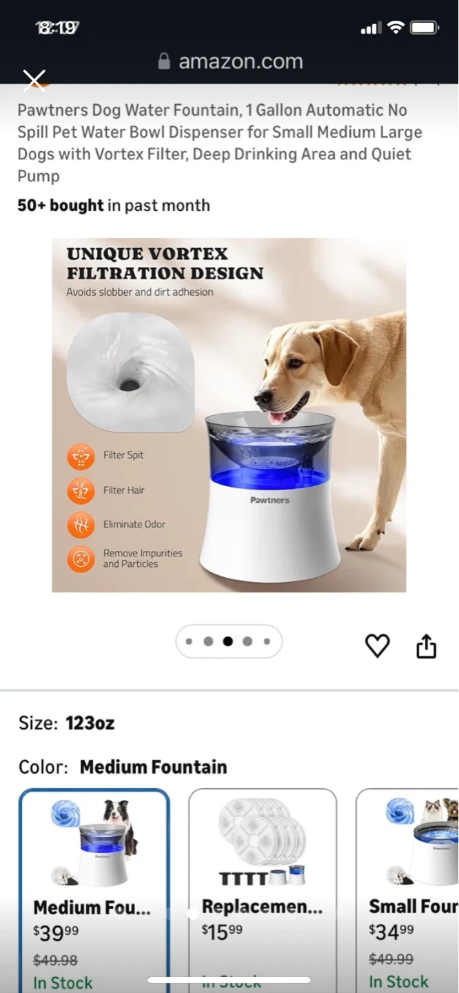 Pawtners Dog Water Fountain - 123oz - photo 4