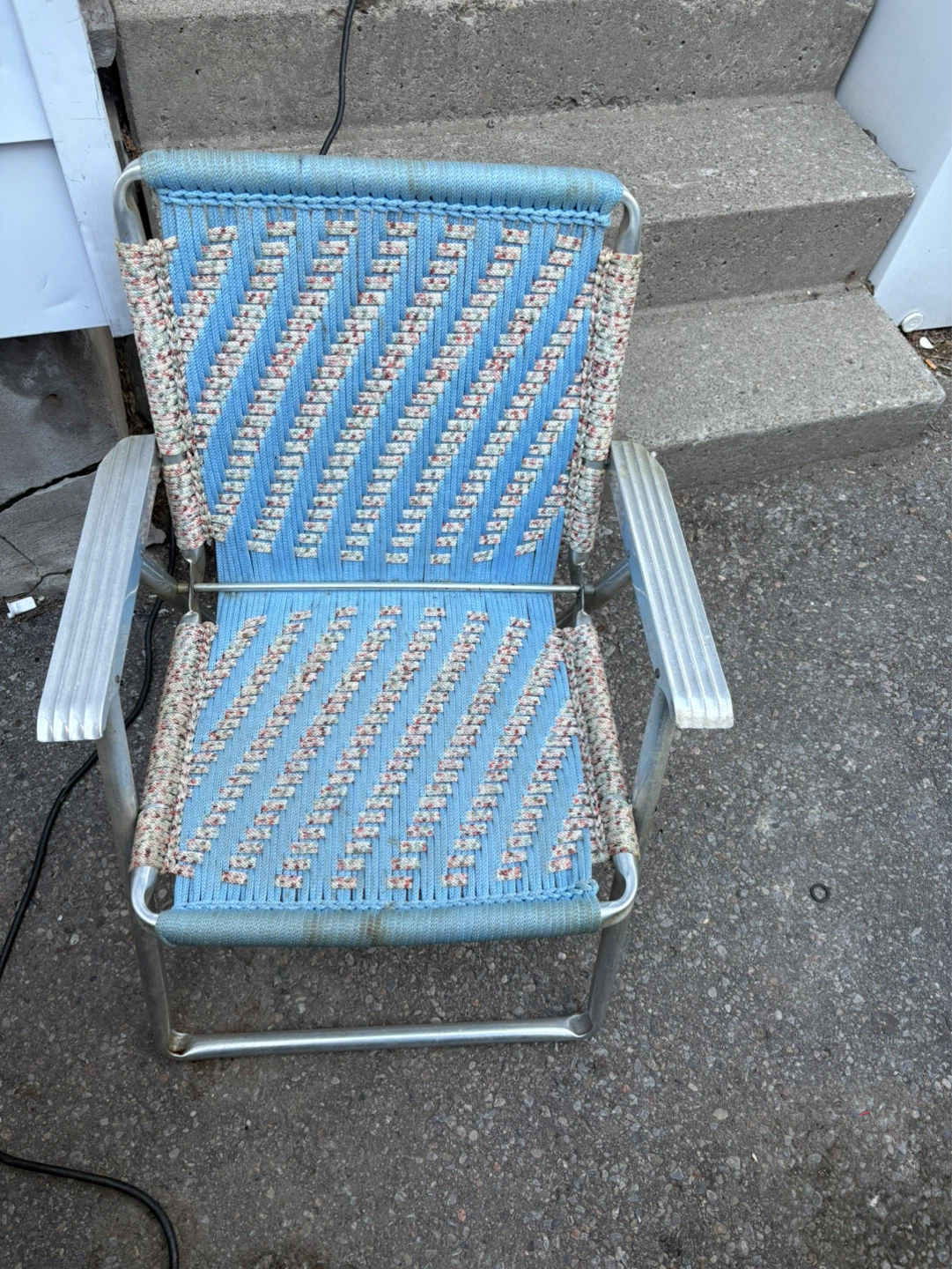 Vintage Woven Web Chairs (two available)