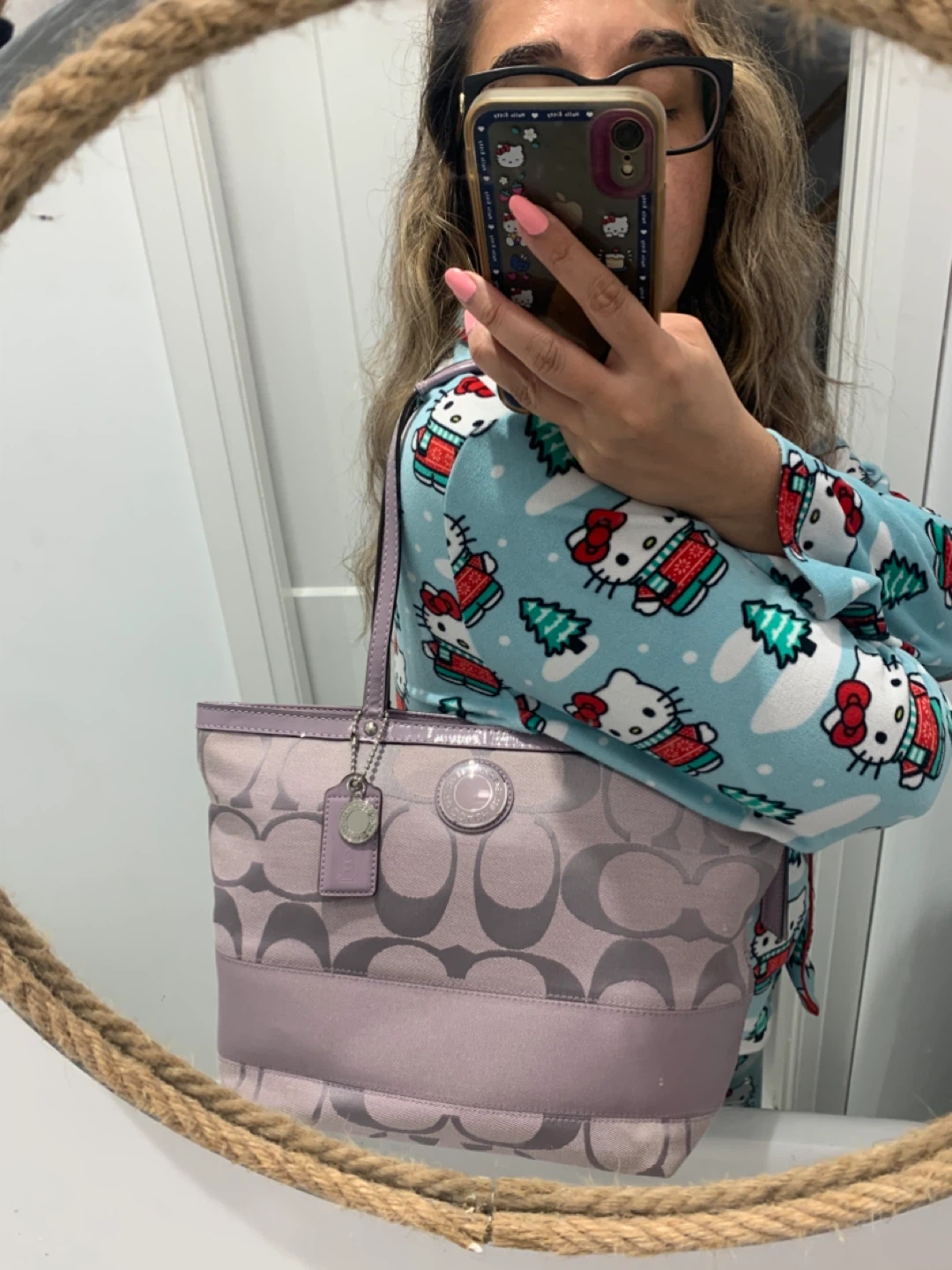 💜 New Coach Pastel Lavender Signature Tote Bag 💜 - photo 3