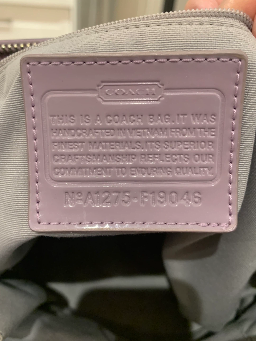 💜 New Coach Pastel Lavender Signature Tote Bag 💜 - photo 2