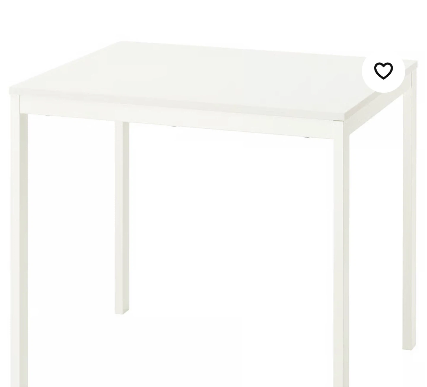 Extendable White Dining Table