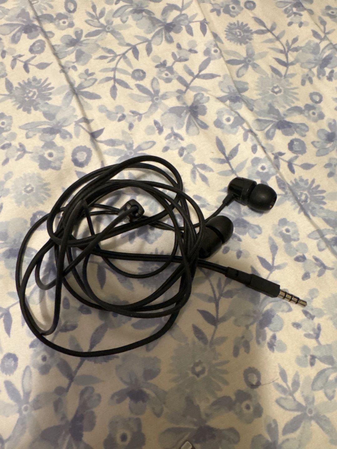 White and Black Earbuds