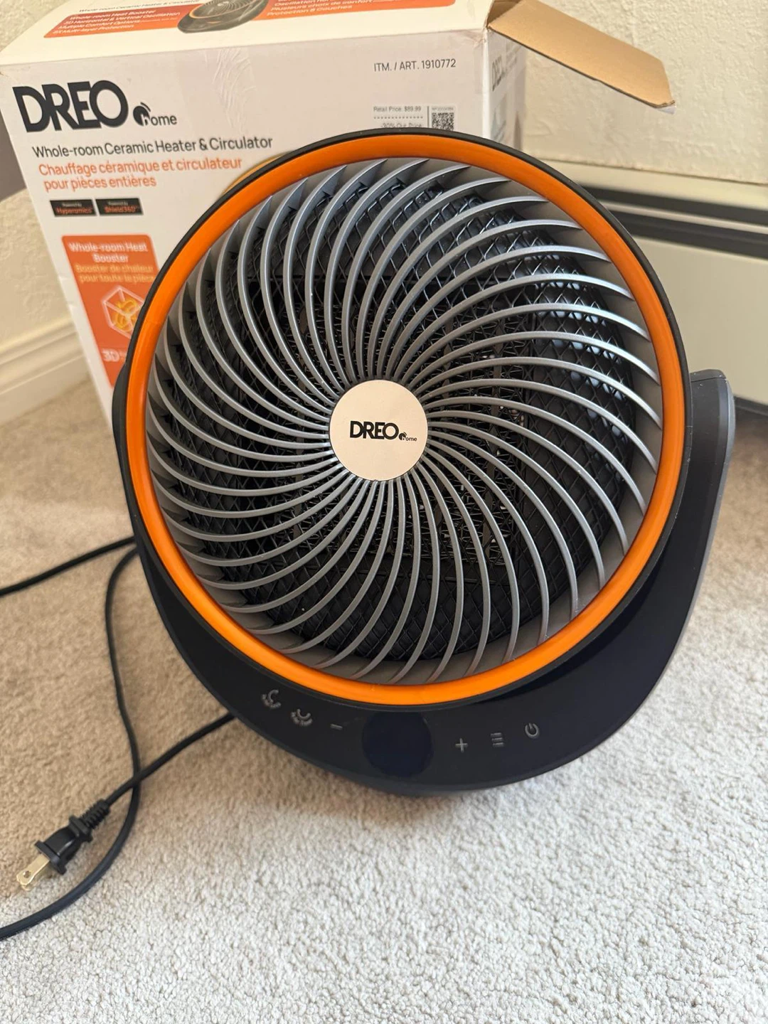 Dreo Home Whole-room Ceramic Heater & Circulator with Remote - photo 3