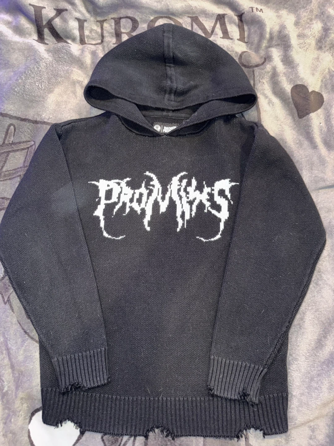 Gothic Broken Promises Knit Sweater - photo 2