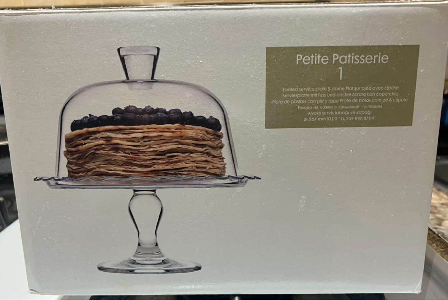 Paşabahçe Petite Patisserie Glass Cake Stand with Dome - photo 2