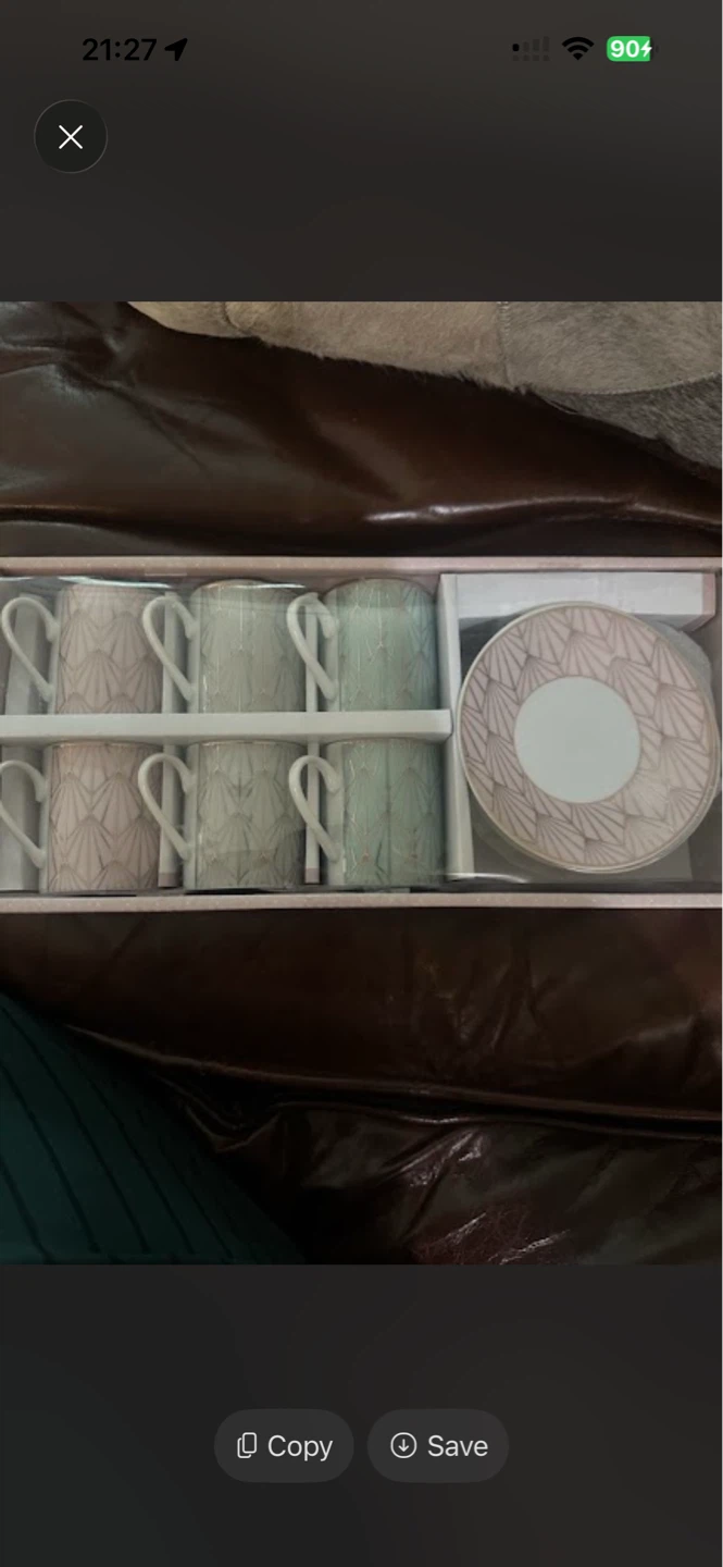 Brand New 12-Piece Porcelain Espresso / Tea Cup Set - $15