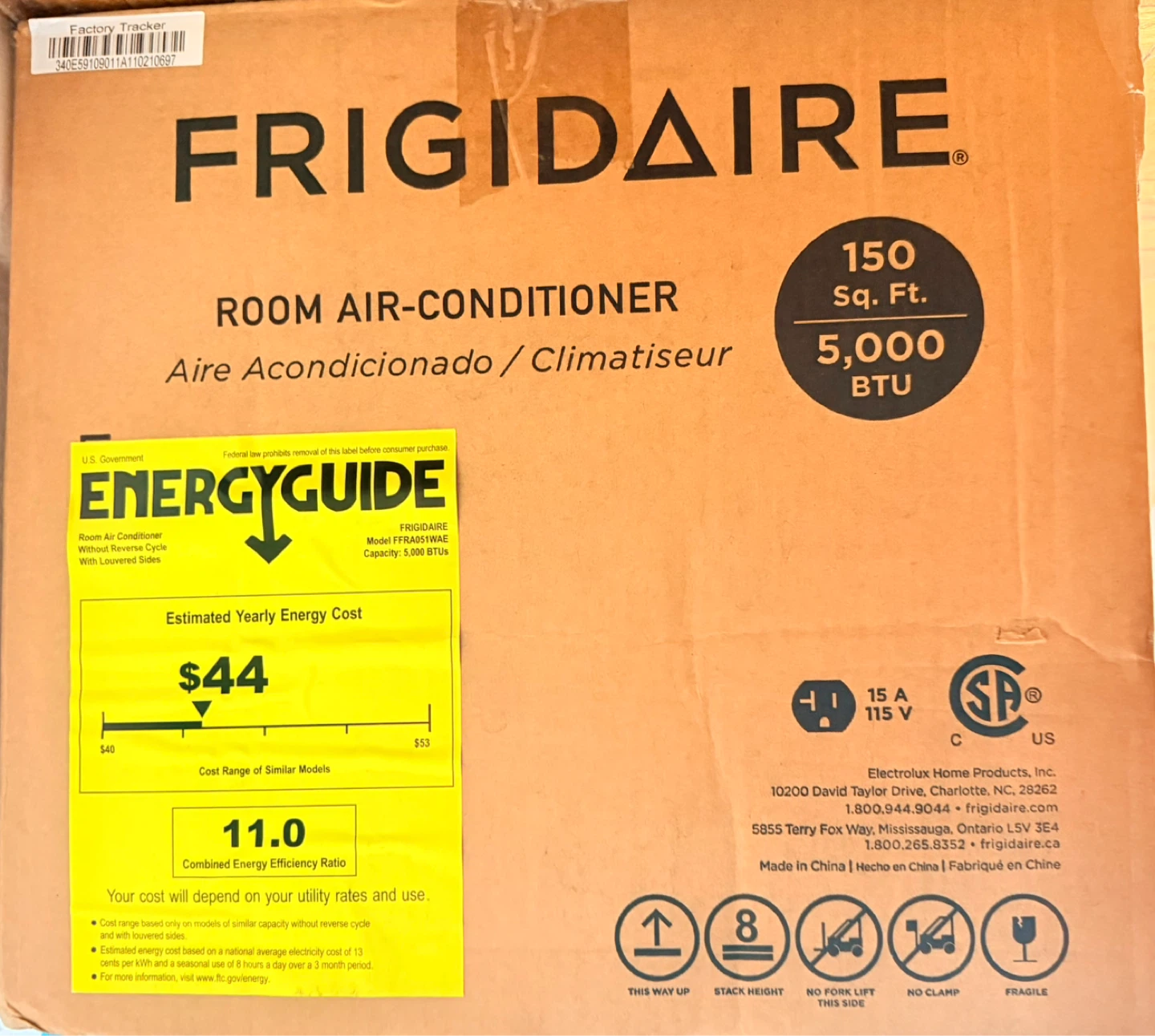 Frigidaire 5,000 BTU Room Air Conditioner