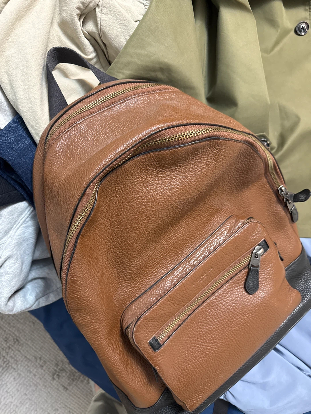Coach Brown Leather Backpack - photo 2