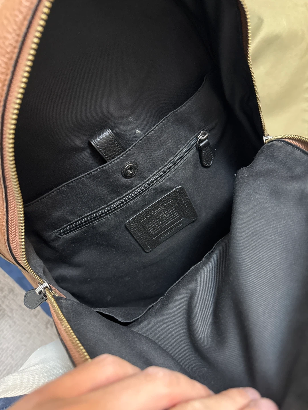 Coach Brown Leather Backpack - photo 3