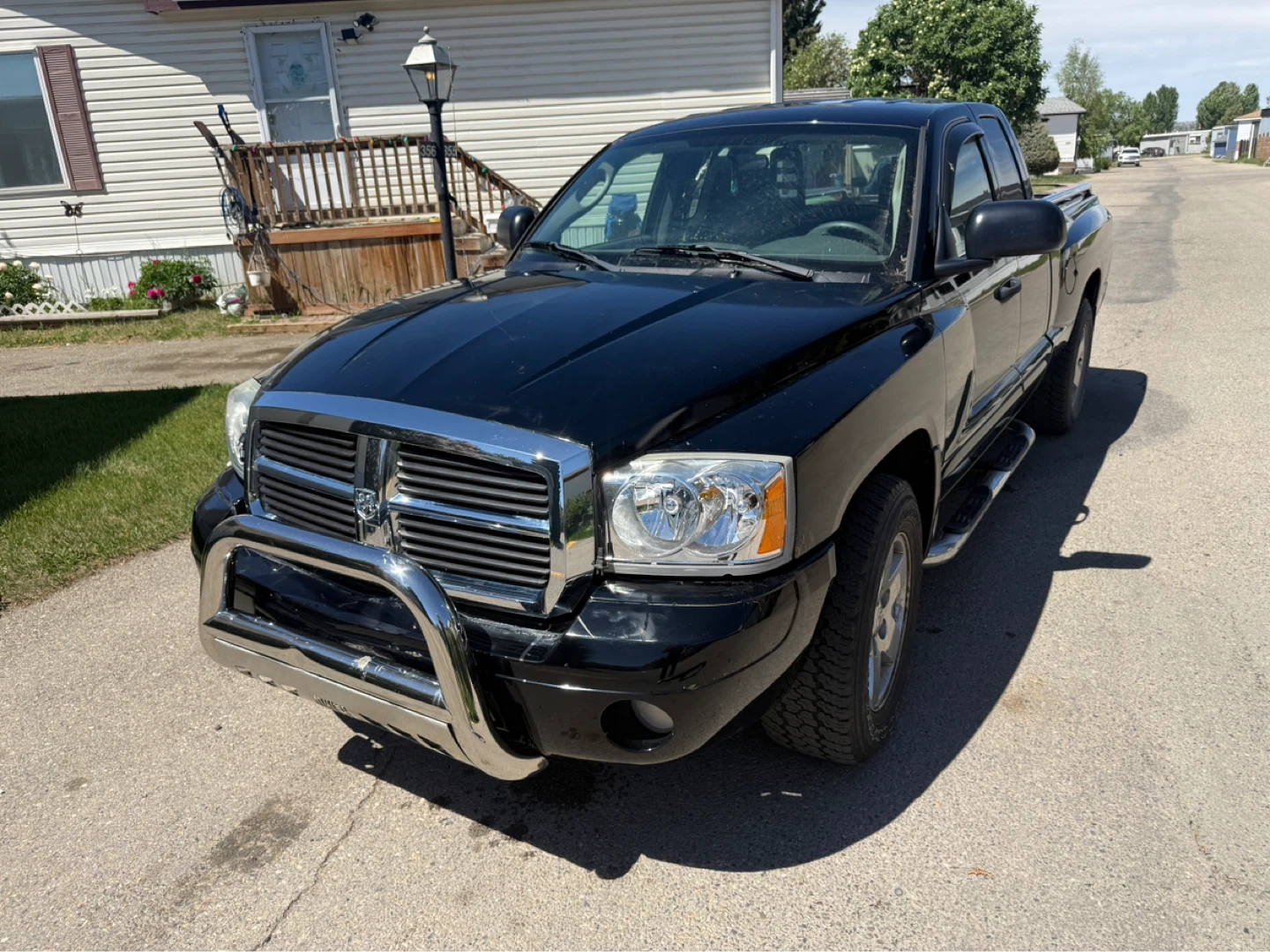 Black Dodge Dakota Truck