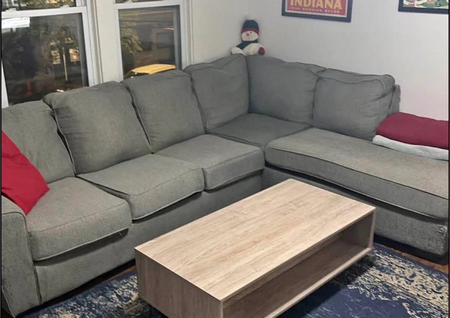 Gray Sectional Sofa with delivery