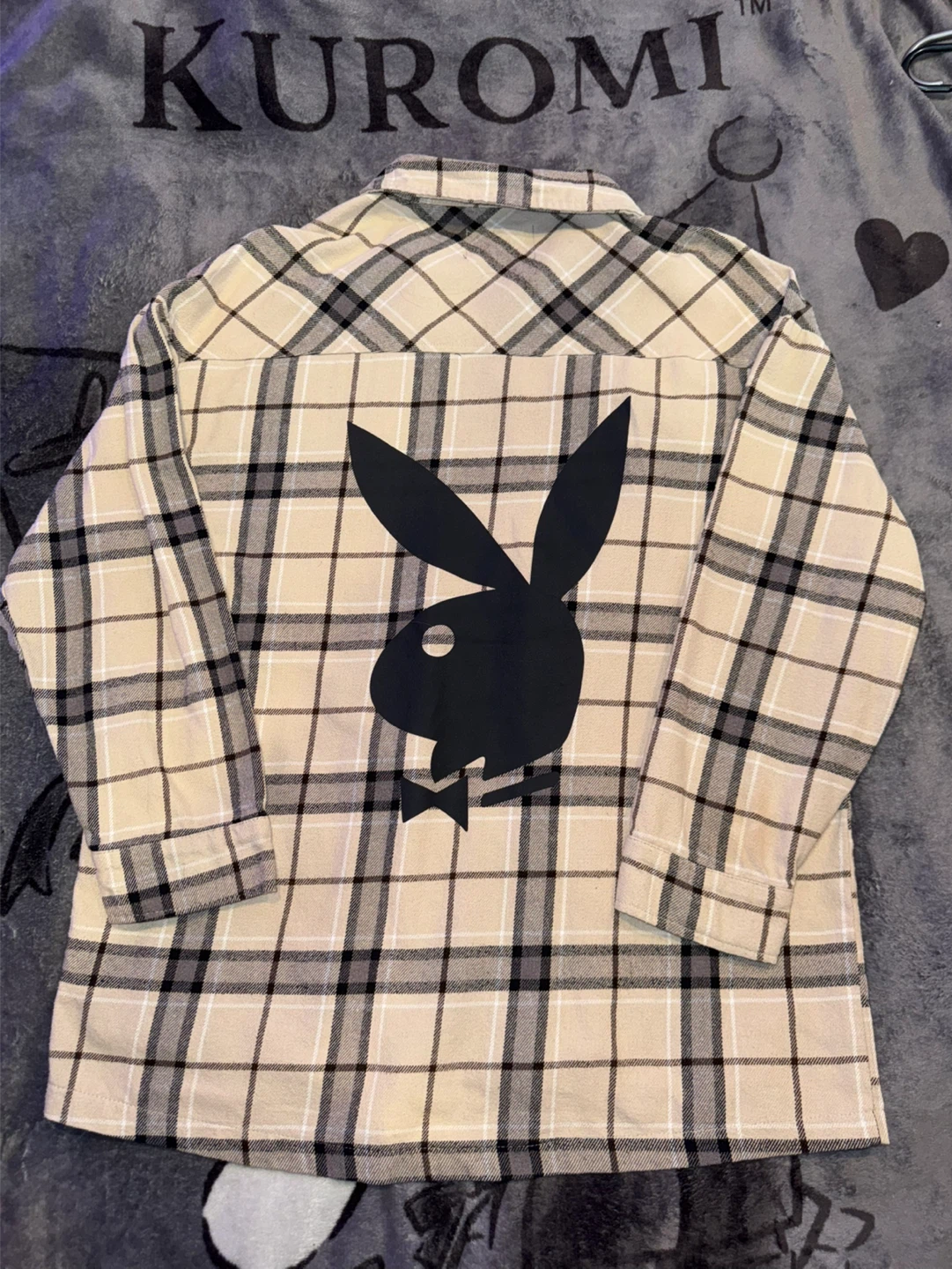 Playboy Plaid Flannel Shirt