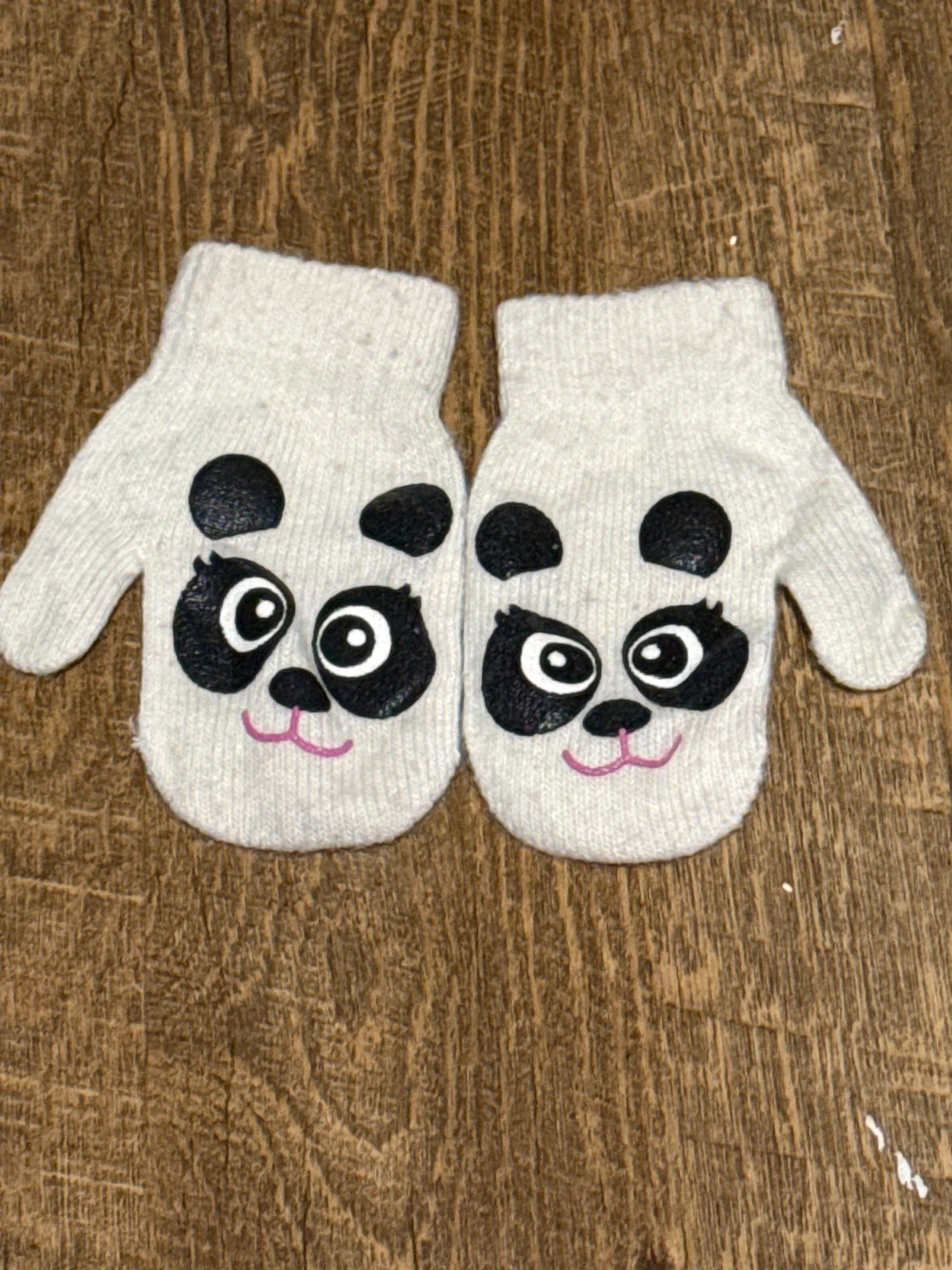 Kids Panda Mittens