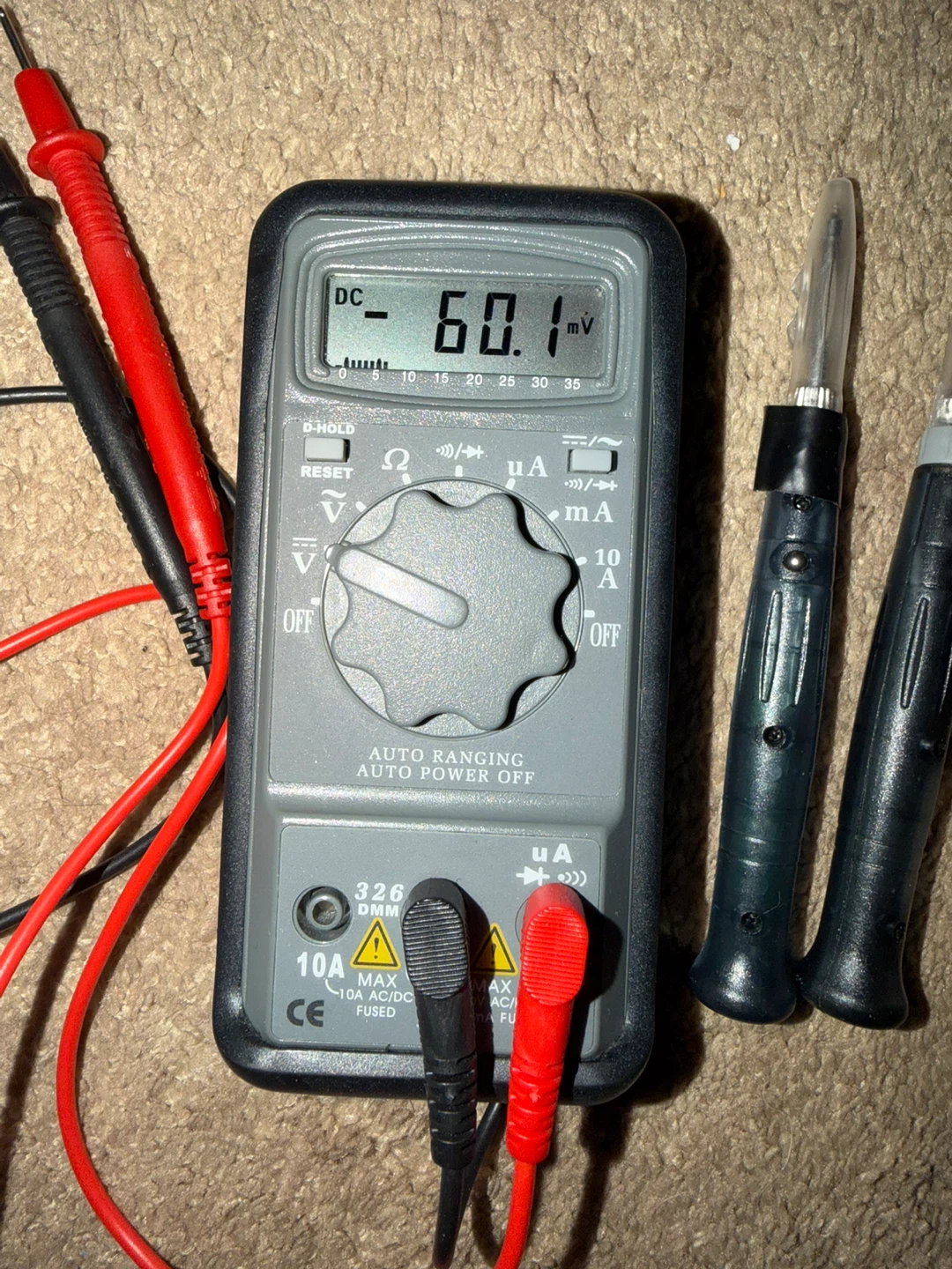 Digital Multimeter with Test Leads and Case - photo 2