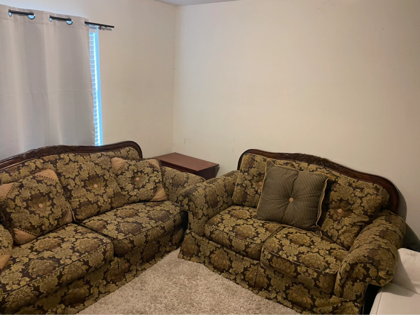 Vintage Floral Loveseat Sofa